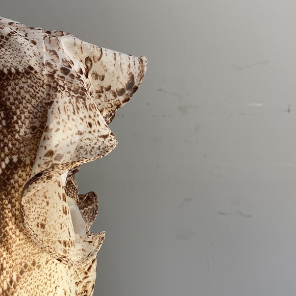 Snake Print Boho Wrap Dress - Picture 6 of 12